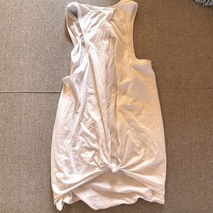 White lululemon open back size 8